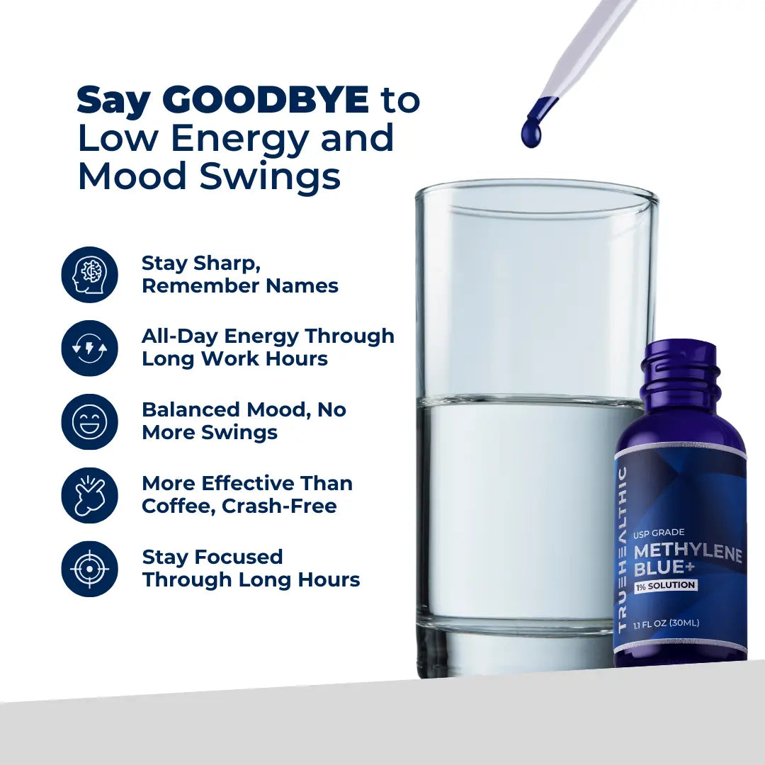 Prime Day Sale - TrueHealthic™ Ultimate Methylene Blue 1% 30mL (1.0 oz)