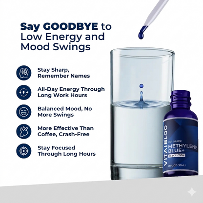 VitalBloo™ Ultimate Methylene Blue 1% 30mL (1.0 oz) VIP
